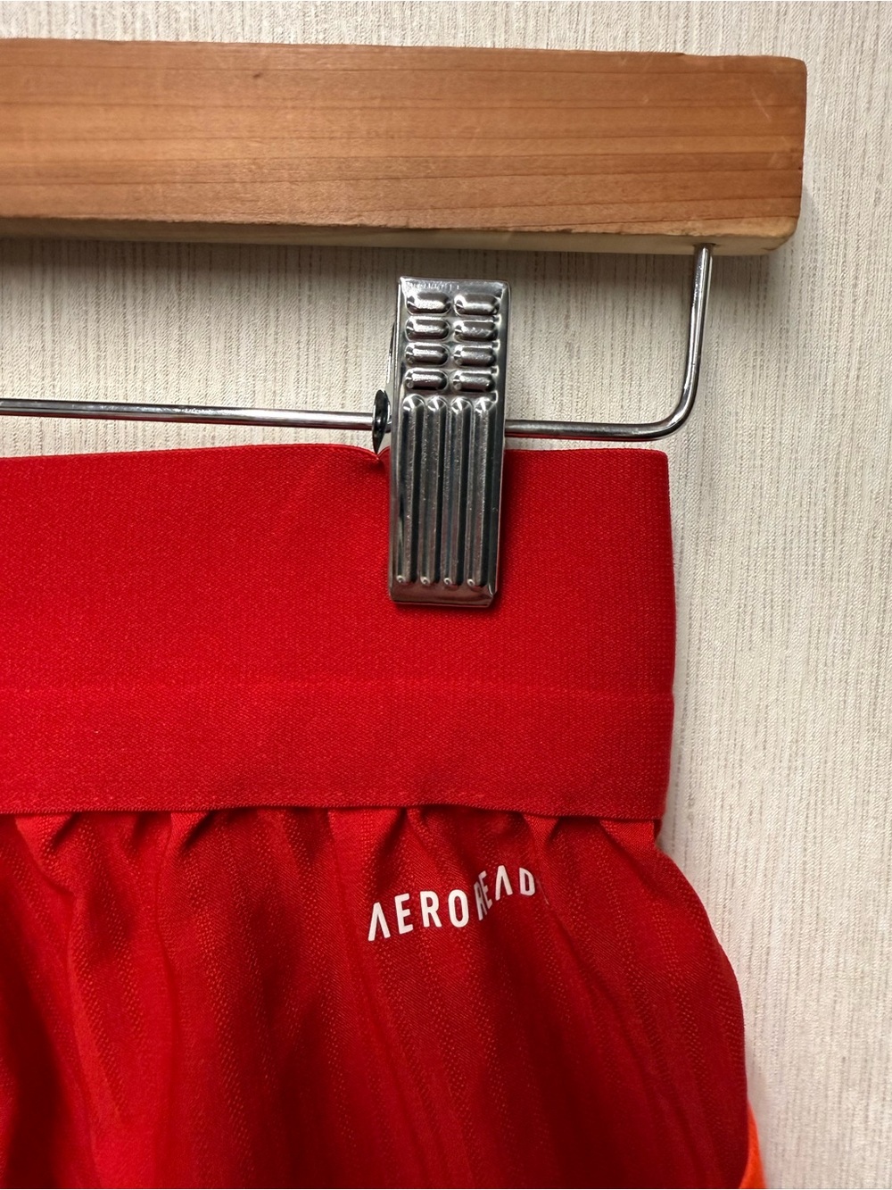 Adidas AEROREADY Red Orange 2-in-1 Running Shorts, Size XS - Picture 6 of 9